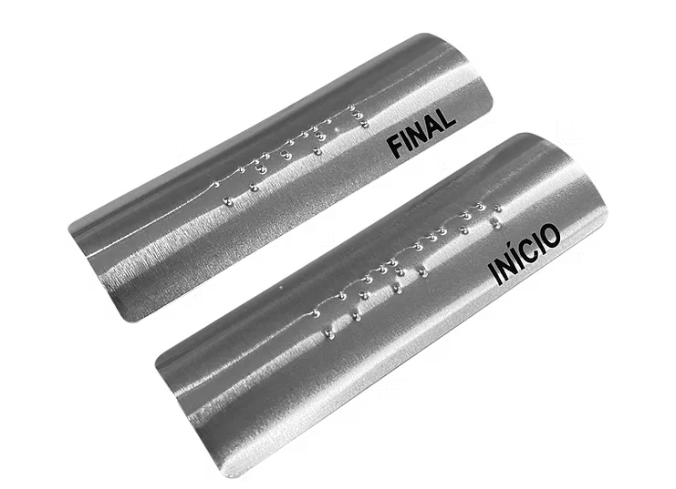 Braille para Corrimão Inox Kronos Acessibilidade
